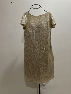 Sequin Gold Maxi Dress