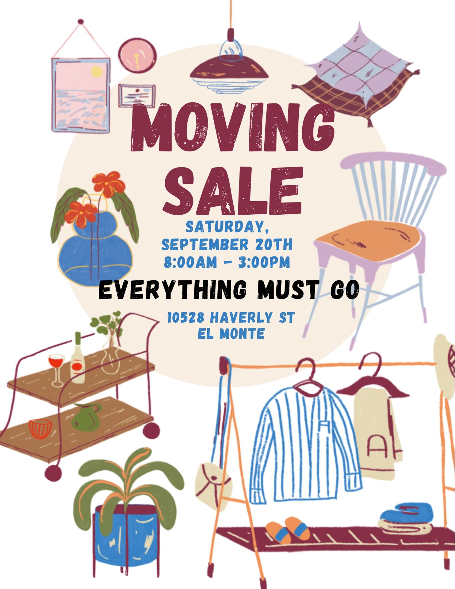 Moving sale - El Monte Sept 20th Only