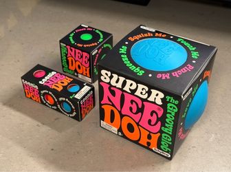 Schylling NeeDoh Groovy Glob Super Original Teenie 3-Pack Squishy Bundle