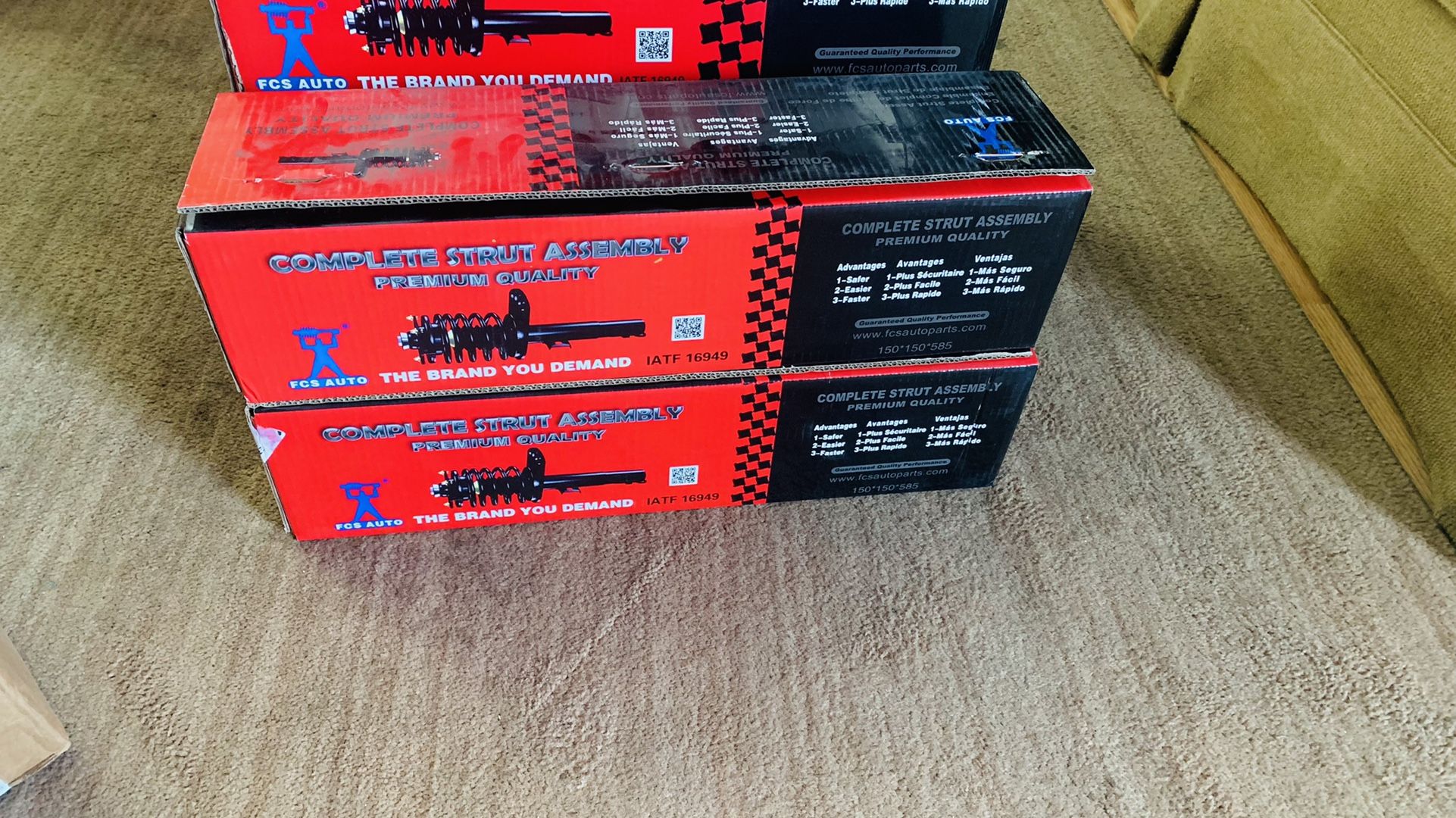 Front Rear Complete Strut & Sway Bar 6PCS Set For 2003-2008 Toyota Corolla