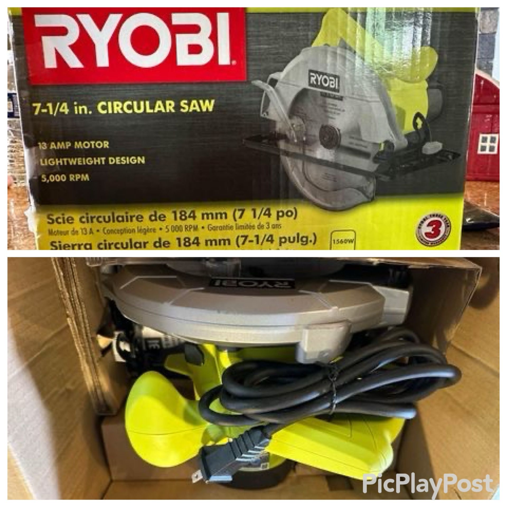Ryobi 7 1/4” Circular Saw