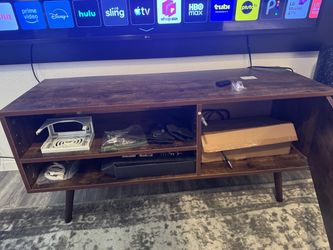 Rustic brown Tv stand with storage