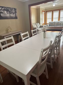 White Dining Set