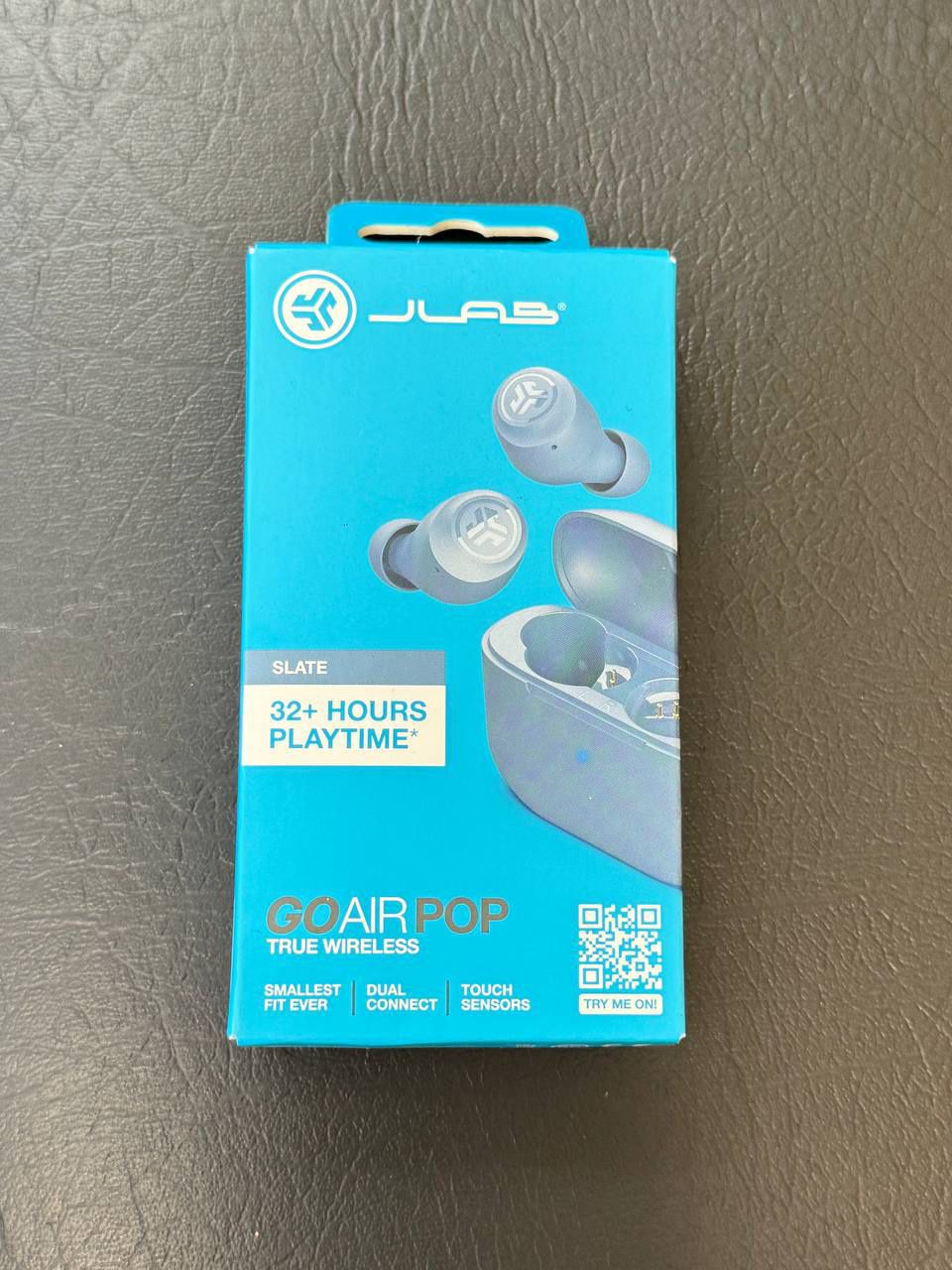 JLab - GO Air POP True Wireless In-Ear Headphones - Slate Gray - New
