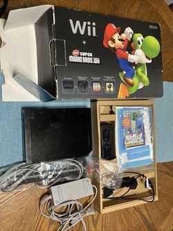 Wii black new super Mario bros edition