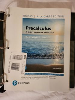 Precalculus A Right Triangle Approach Textbook