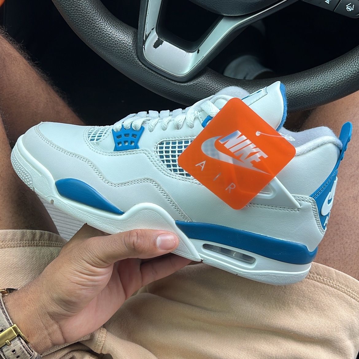 JORDAN 4 MILITARY BLUE SIZES 10,11.5