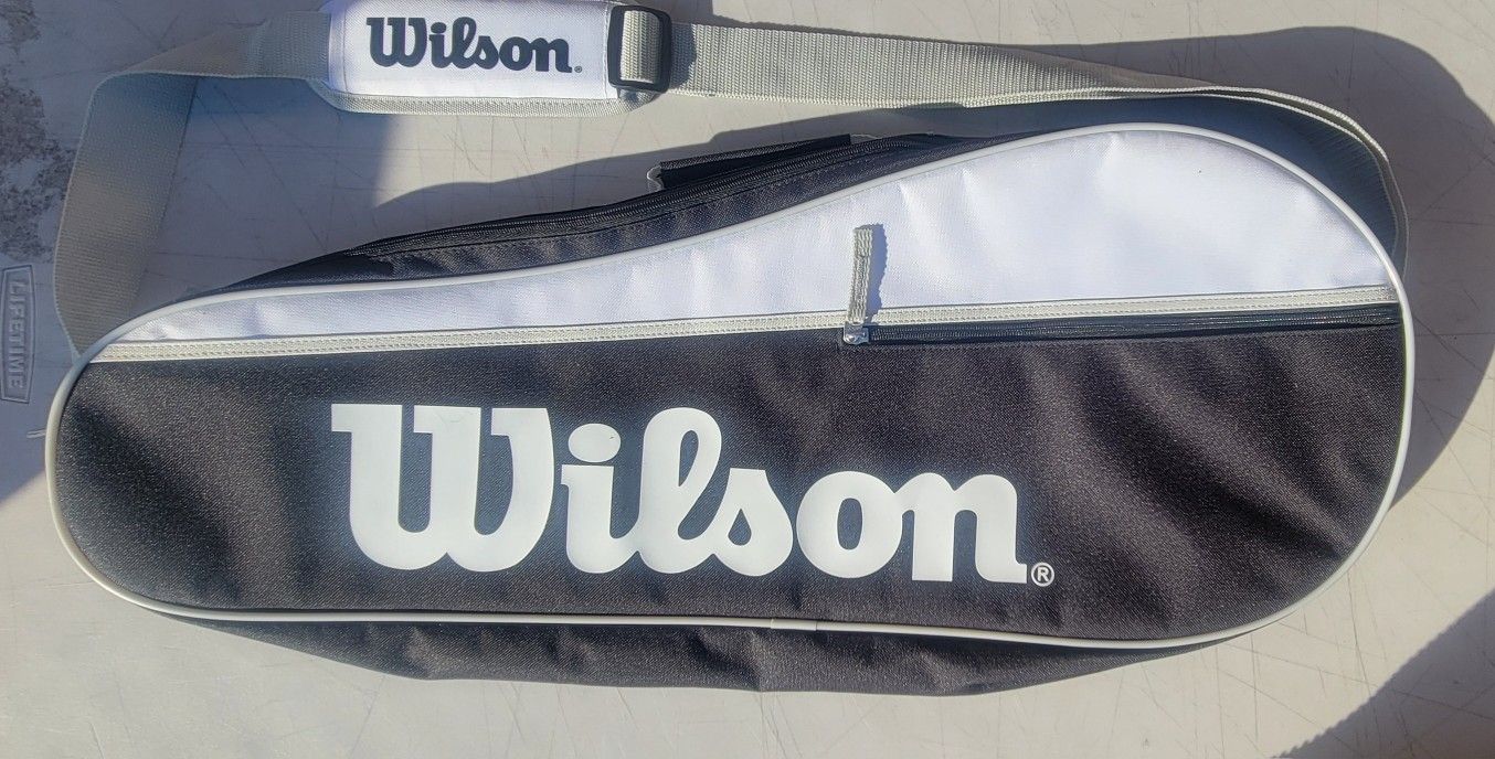 Wilson Fed Team Racket Bag - Black, Holds up to 3 Rackets
