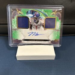 2024 Topps Inception Malik Nabers Auto Dual Patch /75 Giants