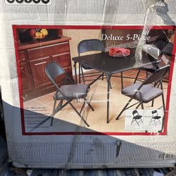 Cosco 5 Piece Folding Table With Chairs