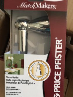 Price Pfister Polished Chrome Tissue Toiler Paper Holder ~New in Box ~ Set of 4