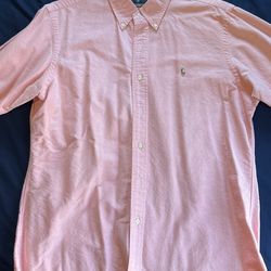 Pink Polo Dress Shirt 