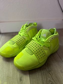 Adidas Dame 8 EXTPLY (Size 8.5) Lucid Lemon" Men's Basketball Shoes Used
