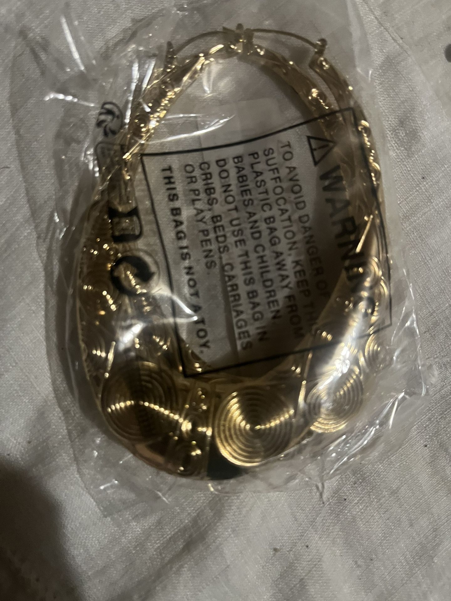 Big bold gold tone earrings