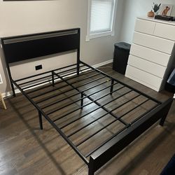 Full Size Platform Bed Frame w/ Headboard – Practically New