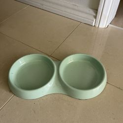 Pet Feeding Double Bowls