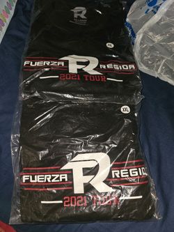 Rare Fuerza Regida 2021 pandemic tour shirt,new in the package, size 2 XXL