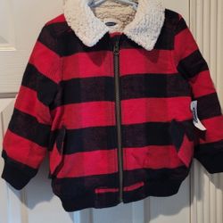Old Navy Toddlers Buffalo Sherpa Jacket