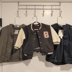 2 ZARA Jackets and 1 Cat And Jack Jacket 12 Months 