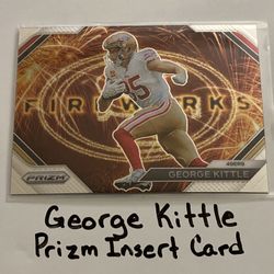 George Kittle San Francisco 49ers All-Pro TE Prizm Short Print Insert Card. 