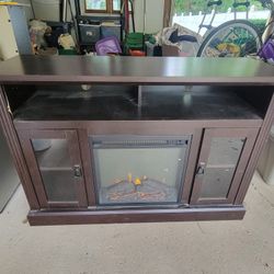 Entertainment Center With Fireplace