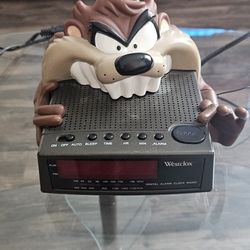 Vintage Looney Tunes Taz Digital Clock 1