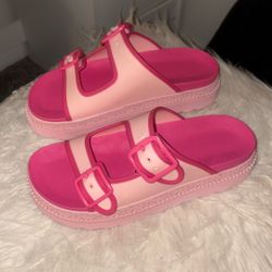 Size 9 Pink Coach Sandals 