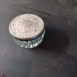 Trinket Bowl With Silver Lid