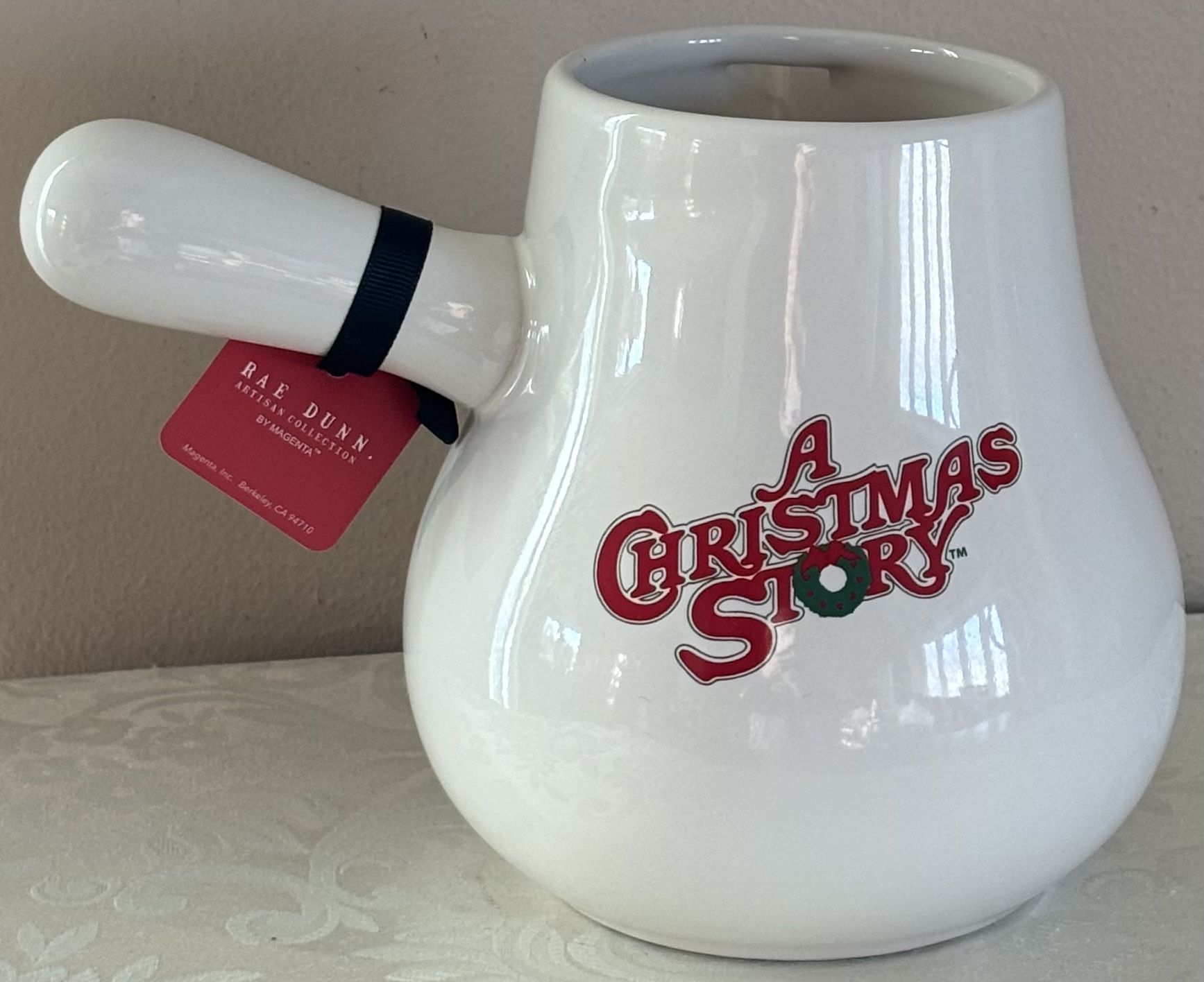Rae Dunn’s “OH FUDGE” Ceramic Hot Cocoa Pot From “A Christmas Story” Collection. See Details Below🎄