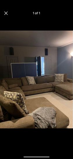 Brown couches