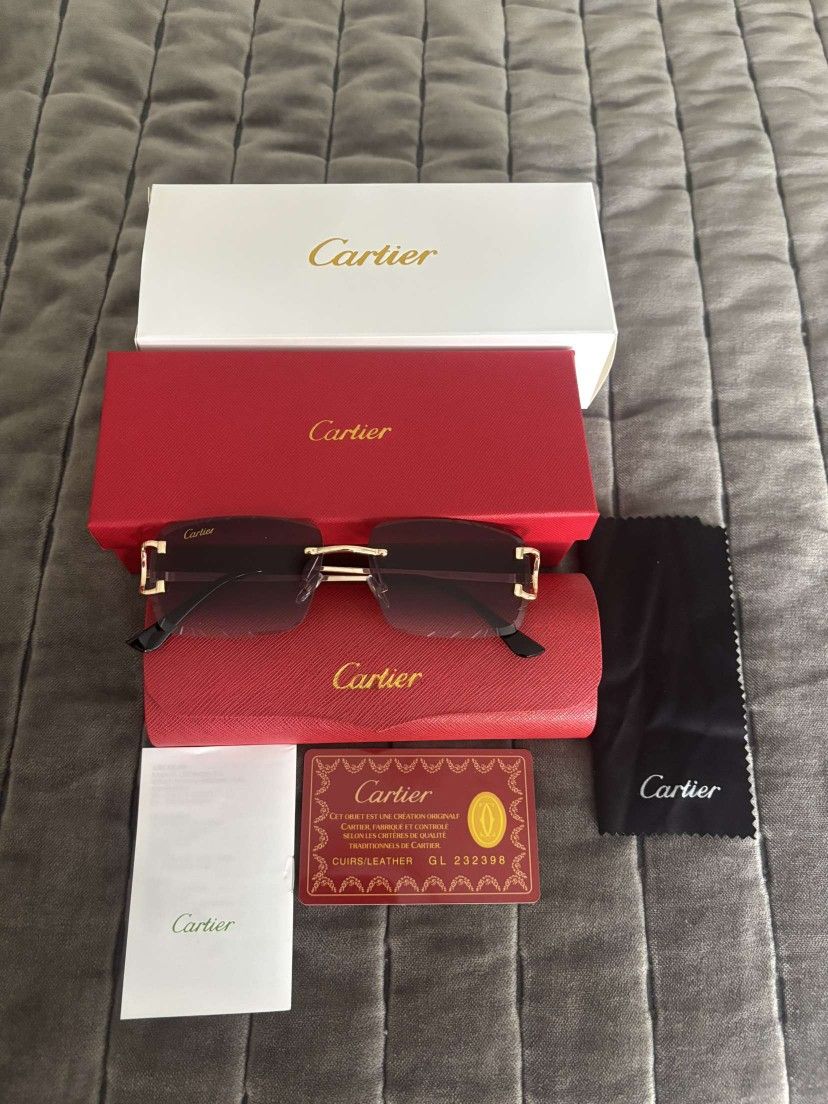 Cartier Sunglasses, $60 Each- Black And Brown Available