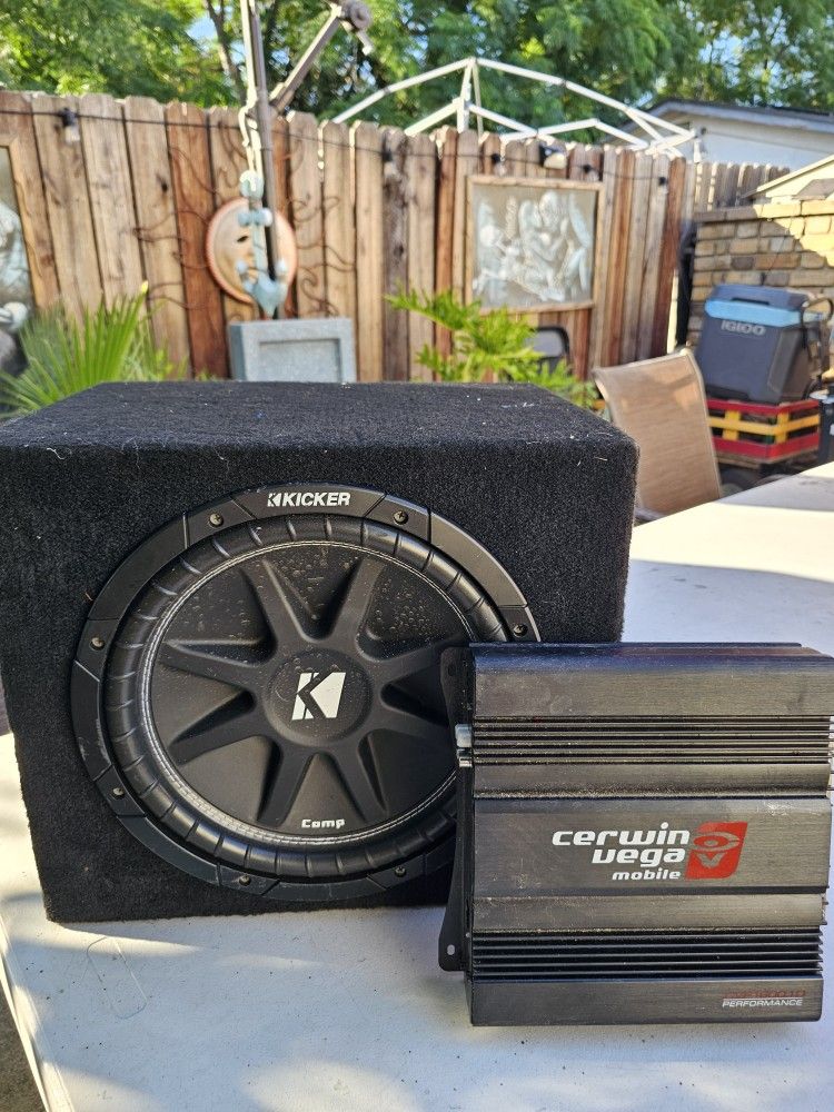 Kicker 12" In Box With Kicker Amp
