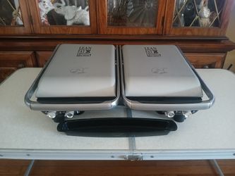 George Foreman Double Knock Out Grill Indoor/Outdoor Grilling Machine
