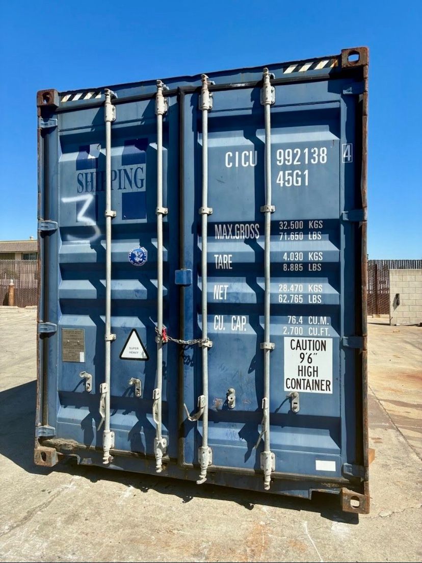 40ft High Cube Shipping Container Available In Willows