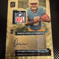 Omarion Hampton 1/1 Gold Vinyl Shield Auto