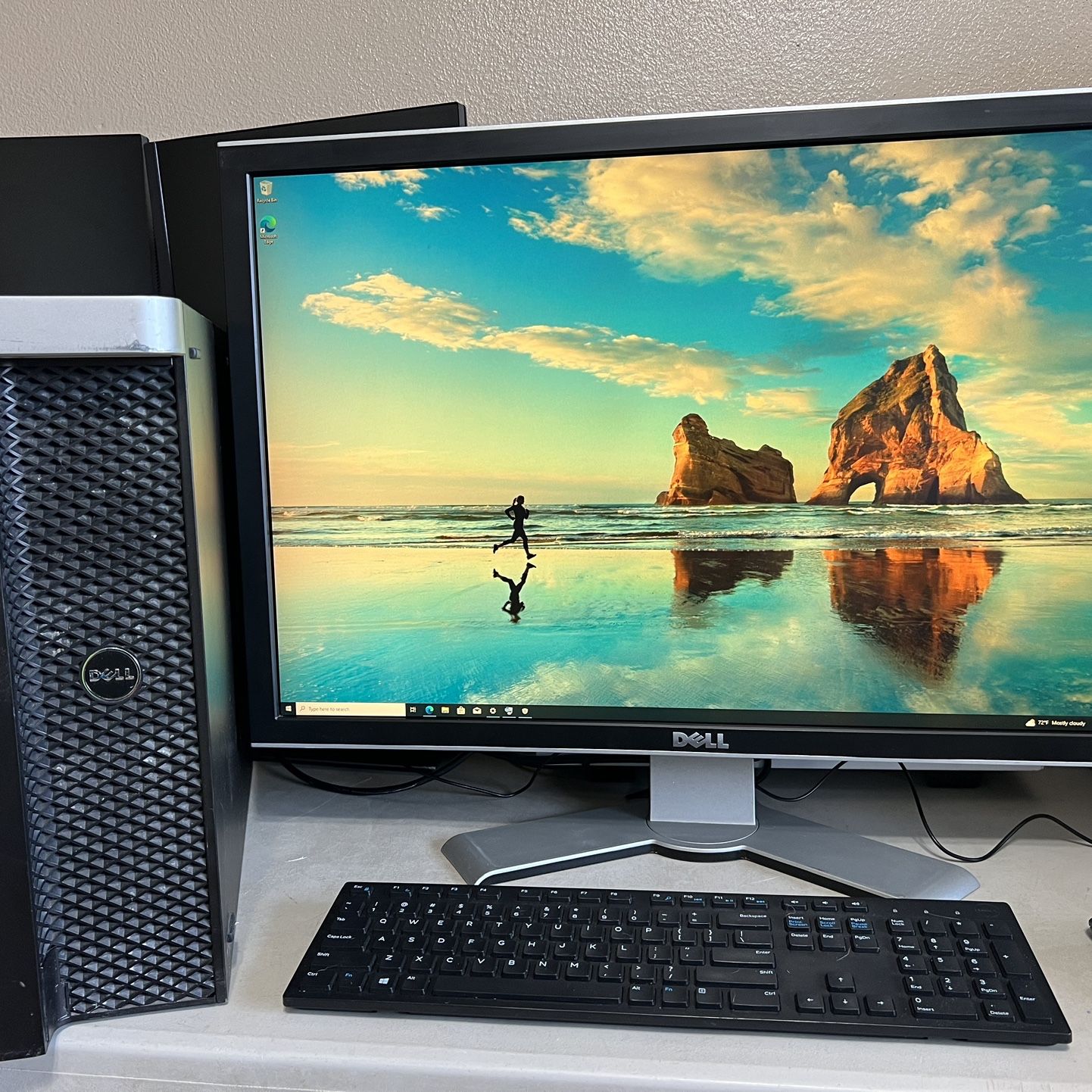 DELL PRECISION TOWER SYSTEM, XEON-3.60Ghz, 30” ULTRASHARP IPS MONITOR, 12GB RAM, SSD/HDD, 4GB NVIDIA GPU, DP, WIFI GAMING PC WORKSTATION DVDRW