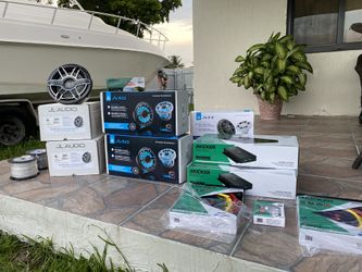 Marine Audio radio lights speakers