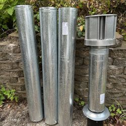 Dura-Vent 6” Galvanized Triple Wall Stove Pipe 