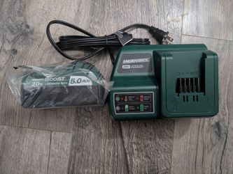 Masterforce 20V Lithium-ion Charger and 20V Boost lithium ion battery Pack