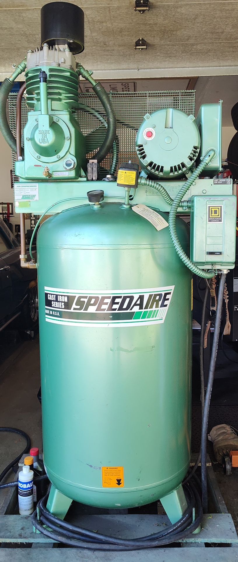 Speedaire 80 gallon air compressor