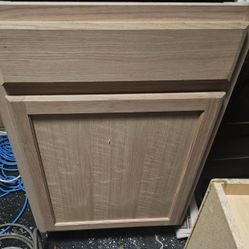Brand New Unfinished Oak Cabinet 