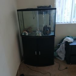 Fish aquarium with everything  at the pamp  table stand $60.Come get it (contact info removed)  Joe 