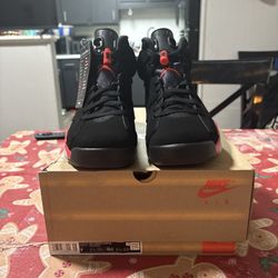 Air Jordan 6 Retro Black/Infrared – DEADSTOCK – Size 9 – Unreleased Feb