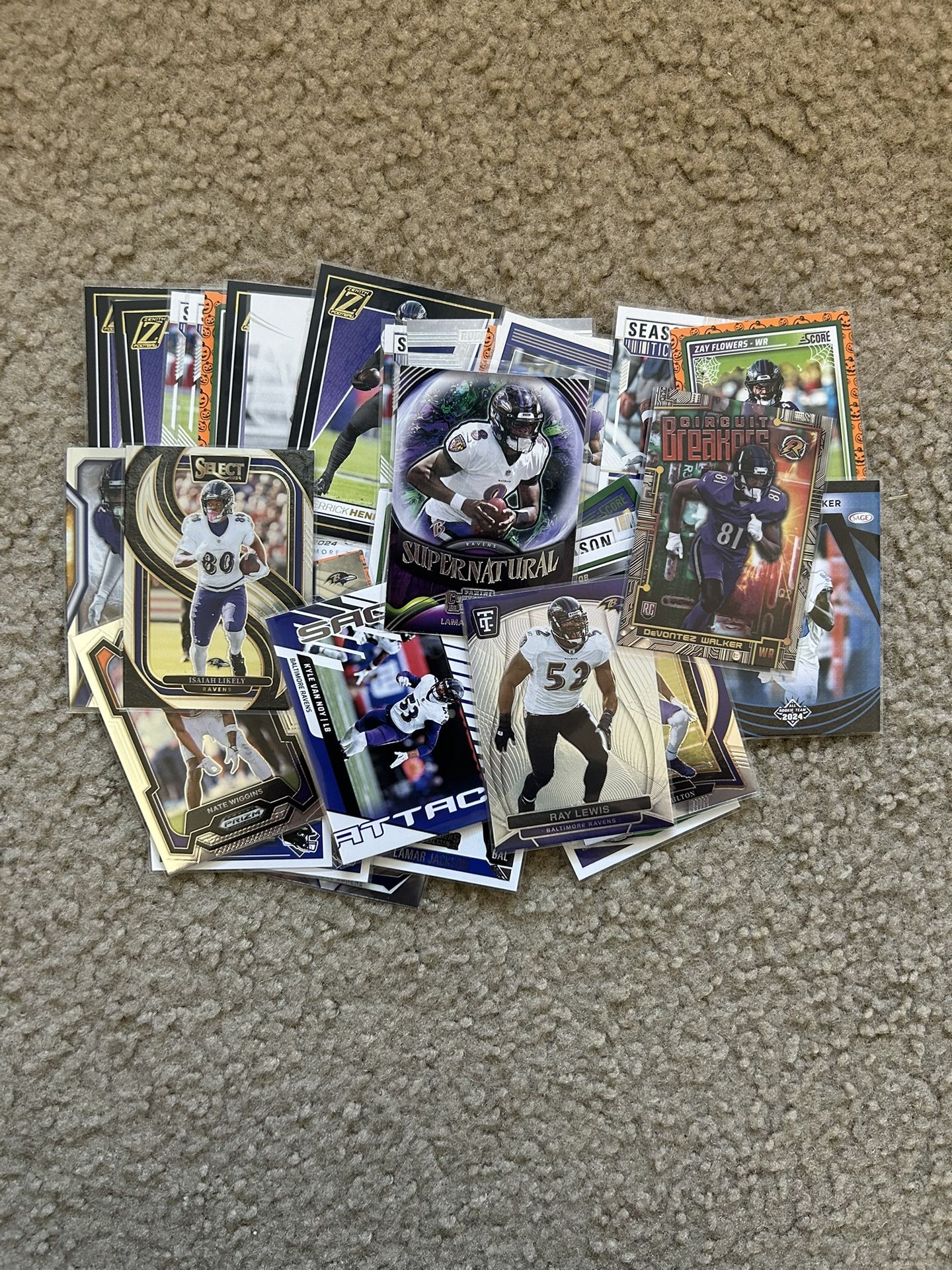 Baltimore Ravens 35 Card Lot