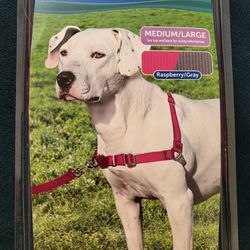 Pink and Grey Dog Harness MEDIUM/LARGE