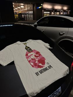 Pink bape Head Tee