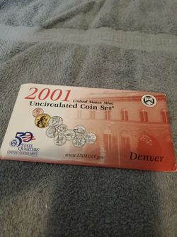 2001 US Mint Uncirculated Coin Set Denver