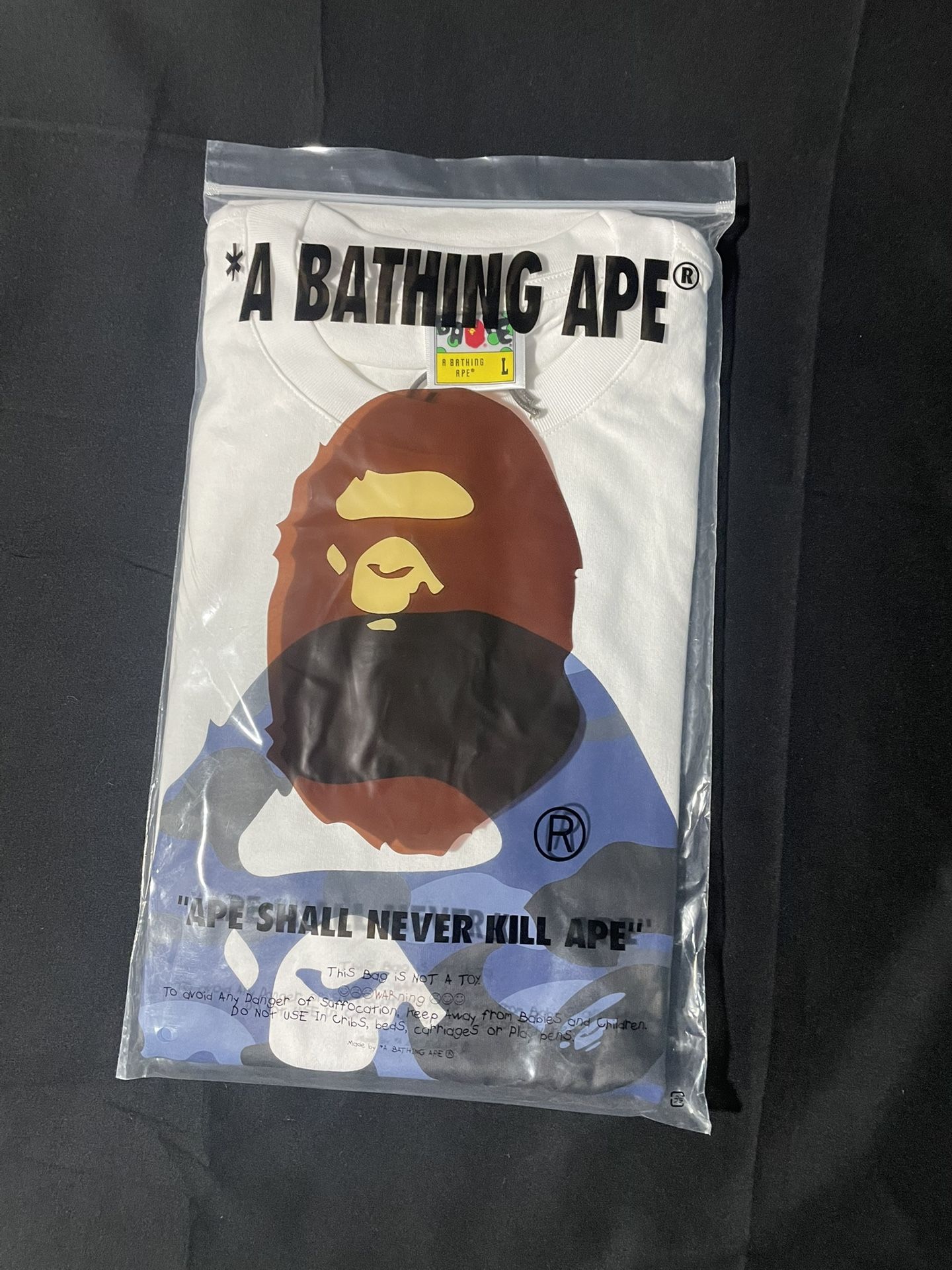 Bape Tee Blue Camo