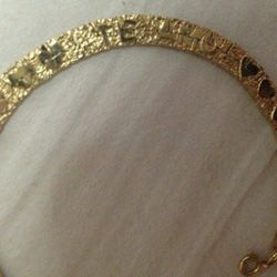 Women's small gold plated bracelet