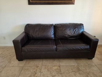 Ashley Furniture Genuine Leather Sofa Set – 4 Pieces – $400